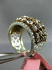LARGE 5.55CT WHITE & PINK DIAMOND 18K WHITE & ROSE GOLD WEDDING ANNIVERSARY RING