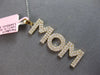 ESTATE EXTRA LARGE .95CT DIAMOND 14KT YELLOW GOLD 3D MOM FLOATING PENDANT