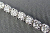 ESTATE 3.90CT ROUND DIAMOND 18KT WHITE GOLD 3D TWO PRONG CLASSIC TENNIS BRACELET