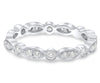 .38CT DIAMOND 14KT WHITE GOLD 3D ROUND FILIGREE MARQUISE SHAPE ANNIVERSARY RING