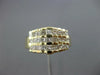 ESTATE WIDE .90CT PRINCESS CUT DIAMOND 14KT YELLOW GOLD PYRAMID ANNIVERSARY RING