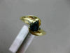 .52CT DIAMOND & AAA SAPPHIRE 14K YELLOW GOLD PEAR SHAPE INFINITY PROMISE RING