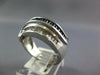 LARGE 1.79CT DIAMOND & AAA SAPPHIRE 14KT WHITE GOLD MULTI ROW ANNIVERSARY RING