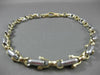 ESTATE LARGE & EXTRA LONG 14KT 2TONE GOLD FANCY LINK ITALIAN MEN BRACELET #19323