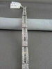 ESTATE WIDE 6.92CT DIAMOND BAGUETTE & ROUND 18KT WHITE GOLD BRACELET