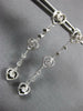 .36CT DIAMOND 14KT WHITE GOLD TRIPLE HEART BY THE YARD FILIGREE HANGING EARRINGS
