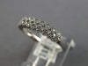.07CT DIAMOND 14KT WHITE GOLD 3D 2 ROW FILIGREE SEMI ETERNITY ANNIVERSARY RING