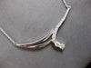 LARGE 1.0CT DIAMOND 14KT WHITE GOLD JOURNEY GRADUATING JOURNEY V SHAPE NECKLACE