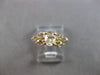 ESTATE .87CT DIAMOND 14K YELLOW GOLD ROUND & OVAL 7 STONE ENGAGEMENT RING #28145