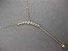 .49CT DIAMOND 14KT YELLOW GOLD GRADUATING JOURNEY SOLITAIRE LARIAT FUN NECKLACE