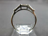 ESTATE .40CT DIAMOND 14K WHITE GOLD 3D BAGUETTE 3 STONE WEDDING ANNIVERSARY RING