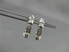 ESTATE .25CT BAGUETTE DIAMOND 14KT WHITE & YELLOW GOLD UMBRELLA EARRINGS #22505