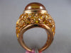 ESTATE LARGE 13.50CT AAA CITRINE 14KT ROSE GOLD 3D CLASSIC DOME SHAPE FUN RING
