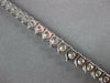 14.94CT DIAMOND 18KT WHITE GOLD THREE PRONG ETERNITY GRADUATING TENNIS NECKLACE
