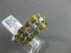 ESTATE WIDE .70CT DIAMOND 14KT TWO TONE GOLD MULTI ROW ETOILE SEMI ETERNITY RING