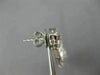 ESTATE LARGE 2.02CT DIAMOND 14K WHITE GOLD OPEN FILIGREE FLOWER HANGING EARRINGS