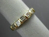 ESTATE .76CT PRINCESS & BAGUETTE DIAMOND 14KT YELLOW GOLD ANNIVERSARY RING #6893