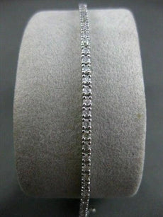 ESTATE NARROW 1.70CT DIAMOND 14KT WHITE GOLD HANDCRAFTED TENNIS BRACELET