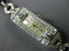 ANTIQUE CHOISI 1.0CT OLD MINE DIAMOND PLATINUM 3D CLASSIC RECTANGULAR WATCH 2218