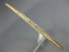ESTATE 1.44CT DIAMOND 18K YELLOW GOLD CLASSIC 2mm ETERNITY ROUND BANGLE BRACELET