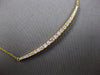 ESTATE LARGE .47CT DIAMOND 18KT YELLOW GOLD GRADUATING CLASSIC BAR LOVE NECKLACE