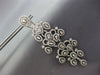 ESTATE EXTRA LARGE 6.85CT DIAMOND 14KT WHITE GOLD MULTI LEAF CHANDELIER EARRINGS