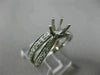 WIDE .5CT DIAMOND 14K WHITE GOLD CRISS CROSS SEMI MOUNT ETERNITY ENGAGEMENT RING