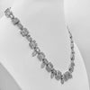 EXTRA LARGE 31.68CT DIAMOND 18KT WHITE GOLD MULTI SHAPE SQUARE COCKTAIL NECKLACE