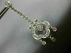 ANTIQUE 1.96CT DIAMOND 14K WHITE GOLD FILIGREE CHANDELIER HANGING EARRINGS #1680