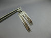ESTATE 1.02CT DIAMOND 14KT WHITE GOLD 3D ROUND DOUBLE HOOP FUN HANGING EARRINGS