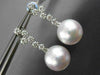 LARGE 1.05CT DIAMOND & AAA SOUTH SEA PEARLS 18KT WHITE GOLD 3D HANGING EARRINGS