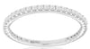.34CT DIAMOND 14KT WHITE GOLD ROUND SHARED PRONG 3/4TH ETERNITY ANNIVERSARY RING