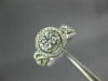 ESTATE LARGE 1.0CT 14K WHITE GOLD DOUBLE HALO SOLITAIRE INFINITY ENGAGEMENT RING