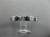2.81CT DIAMOND & AAA SAPPHIRE 14K WHITE GOLD ETERNITY WEDDING ANNIVERSARY RING