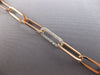 WIDE & LONG 1.68CT DIAMOND 14KT ROSE GOLD 3D CLASSIC OVAL LINK TENNIS BRACELET