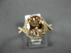 ESTATE LARGE 2.90CT DIAMOND & AAA MORGANITE 14KT ROSE GOLD OVAL ENGAGEMENT RING