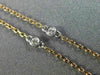1.54CT WHITE & PINK DIAMOND 18K WHITE & ROSE GOLD 3D BY THE YARD FLOWER NECKLACE