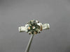 ESTATE 1.71CT ROUND DIAMOND 14K WHITE GOLD 3D THREE STONE ENGAGEMENT RING #26379