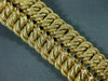 ANTIQUE WIDE & LONG 18K YELLOW GOLD GRADUATING HANDCRAFTED WOVEN BRACELET #22216