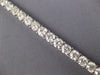 ESTATE EXTRA LARGE 21.36CT DIAMOND 14KT WHITE GOLD 3D ROUND TENNIS BRACELET