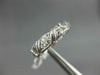 ANTIQUE .35CT DIAMOND 14K WHITE GOLD 3D FILIGREE ETERNITY ANNIVERSARY RING #1190