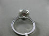 ESTATE LARGE 1.0CT DIAMOND & AAA RUBY 14K WHITE GOLD 3D FILIGREE ENGAGEMENT RING