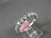 ESTATE 1.30CT DIAMOND 18K WHITE GOLD 3/4 ETERNITY ROUND WEDDING ANNIVERSARY RING