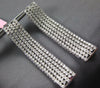 LARGE & WIDE 5.1CT DIAMOND 18KT WHITE GOLD MULTI ROW ELONGATED FUN HOOP EARRINGS