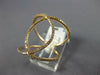 ESTATE WIDE .33CT DIAMOND 18KT ROSE GOLD 3D MARQUISE CLASSIC OPEN LEAF FUN RING