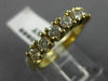 ESTATE 1.20CT DIAMOND 14KT YELLOW GOLD 7 STONE CLASSIC ANNIVERSARY RING #10669