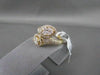 ANTIQUE WIDE DESIGNER 1.94CT DIAMOND 18KT Y GOLD RING