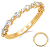 .45CT DIAMOND 14KT YELLOW GOLD 3D ROUND SEMI ETERNITY WEDDING ANNIVERSARY RING