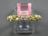ESTATE .24CT DIAMOND 14KT YELLOW GOLD 3D 8 STONE SEMI ETERNITY ANNIVERSARY RING