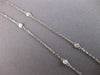 ESTATE .50CT DIAMOND 14KT WHITE GOLD CLASSIC ROUND BY THE YARD 18" LOVE NECKLACE